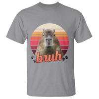 Capybara Lover T Shirt Funny Bruh Meme Animal Humor Gift - Wonder Print Shop