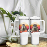Capybara Lover Tumbler With Handle Funny Bruh Meme Animal Humor Gift
