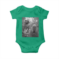 Funny Capybara Selfie With Dinosaur Meme Baby Onesie Animal Humor Gift - Wonder Print Shop