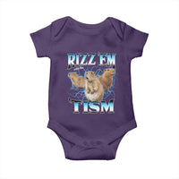 Autism Capybara Baby Onesie Funny Rizz Em With The Tism - Wonder Print Shop
