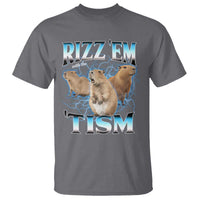 Autism Capybara T Shirt Funny Rizz Em With The Tism - Wonder Print Shop