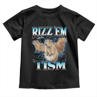 Autism Capybara Toddler T Shirt Funny Rizz Em With The Tism - Wonder Print Shop