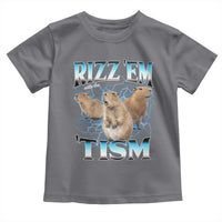 Autism Capybara Toddler T Shirt Funny Rizz Em With The Tism - Wonder Print Shop