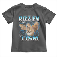 Autism Capybara Toddler T Shirt Funny Rizz Em With The Tism - Wonder Print Shop