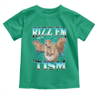 Autism Capybara Toddler T Shirt Funny Rizz Em With The Tism - Wonder Print Shop