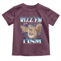 Autism Capybara Toddler T Shirt Funny Rizz Em With The Tism - Wonder Print Shop