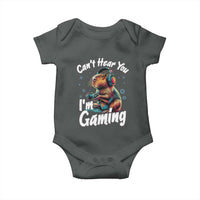 Funny Gamer Capybara Baby Onesie Can Not Hear You I Am Gaming - Wonder Print Shop
