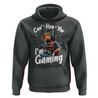 Funny Gamer Capybara Hoodie Can Not Hear You I Am Gaming - Wonder Print Shop