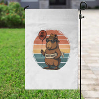 Funny Capybara Garden Flag Be Capy Do Not Worry For Animal Lovers - Wonder Print Shop