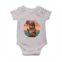 Funny Capybara Baby Onesie Be Capy Do Not Worry For Animal Lovers - Wonder Print Shop