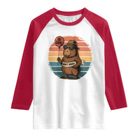 Funny Capybara Raglan Shirt Be Capy Do Not Worry For Animal Lovers - Wonder Print Shop