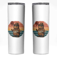 Funny Capybara Skinny Tumbler Be Capy Do Not Worry For Animal Lovers
