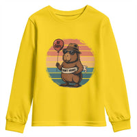 Funny Capybara Youth Sweatshirt Be Capy Do Not Worry For Animal Lovers - Wonder Print Shop