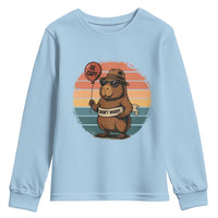 Funny Capybara Youth Sweatshirt Be Capy Do Not Worry For Animal Lovers - Wonder Print Shop