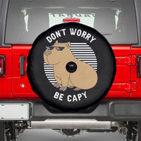 Funny Capybara Spare Tire Cover Do Not Worry Be Capy Chill Animal Lover Gift - Wonder Print Shop