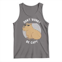 Funny Capybara Tank Top Do Not Worry Be Capy Chill Animal Lover Gift - Wonder Print Shop