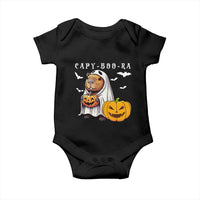 Funny Halloween Capy Boo Ra Baby Onesie Cute Capybara Boo Ghost - Wonder Print Shop