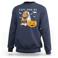 Funny Halloween Capy Boo Ra Sweatshirt Cute Capybara Boo Ghost - Wonder Print Shop