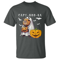 Funny Halloween Capy Boo Ra T Shirt Cute Capybara Boo Ghost - Wonder Print Shop