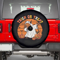 Funny Capybara Halloween Spare Tire Cover Trick Or Treat Cute Cappy Boo Ghost - Wonder Print Shop