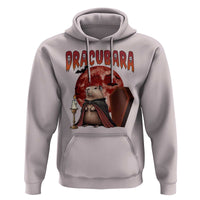 Halloween Capybara Hoodie Funny Dracubara In Dracula Outfit - Wonder Print Shop