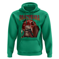 Halloween Capybara Hoodie Funny Dracubara In Dracula Outfit - Wonder Print Shop