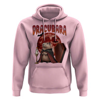Halloween Capybara Hoodie Funny Dracubara In Dracula Outfit - Wonder Print Shop