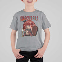 Halloween Capybara T Shirt For Kid Funny Dracubara In Dracula Outfit - Wonder Print Shop