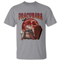 Halloween Capybara T Shirt Funny Dracubara In Dracula Outfit - Wonder Print Shop