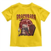 Halloween Capybara Toddler T Shirt Funny Dracubara In Dracula Outfit - Wonder Print Shop