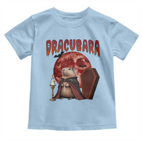 Halloween Capybara Toddler T Shirt Funny Dracubara In Dracula Outfit - Wonder Print Shop
