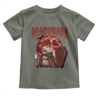 Halloween Capybara Toddler T Shirt Funny Dracubara In Dracula Outfit - Wonder Print Shop