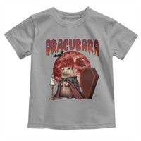 Halloween Capybara Toddler T Shirt Funny Dracubara In Dracula Outfit - Wonder Print Shop