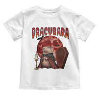 Halloween Capybara Toddler T Shirt Funny Dracubara In Dracula Outfit - Wonder Print Shop