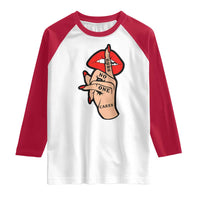 Shhh No One Cares Raglan Shirt Sarcastic Humor Gift - Wonder Print Shop