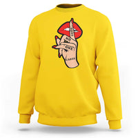 Shhh No One Cares Sweatshirt Sarcastic Humor Gift - Wonder Print Shop