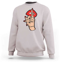 Shhh No One Cares Sweatshirt Sarcastic Humor Gift - Wonder Print Shop