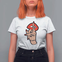 Shhh No One Cares T Shirt For Women Sarcastic Humor Gift - Wonder Print Shop