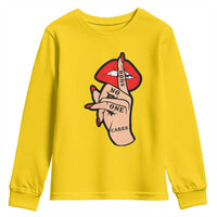 Shhh No One Cares Youth Sweatshirt Sarcastic Humor Gift - Wonder Print Shop