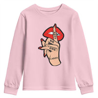 Shhh No One Cares Youth Sweatshirt Sarcastic Humor Gift - Wonder Print Shop