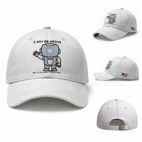 Funny Robot Humor Baseball Cap I May Be Wrong But It Is Highly Unlikely
