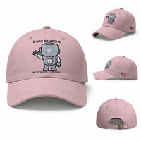Funny Robot Humor Baseball Cap I May Be Wrong But It Is Highly Unlikely