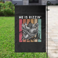 He Is Rizzin Garden Flag Funny Christian Football Lover Gift - Wonder Print Shop