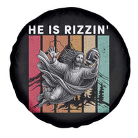 He Is Rizzin Spare Tire Cover Funny Christian Football Lover Gift - Wonder Print Shop