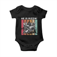 He Is Rizzin Baby Onesie Funny Christian Football Lover Gift - Wonder Print Shop