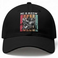 He Is Rizzin Baseball Cap Funny Christian Football Lover Gift