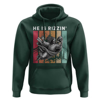 He Is Rizzin Hoodie Funny Christian Football Lover Gift - Wonder Print Shop