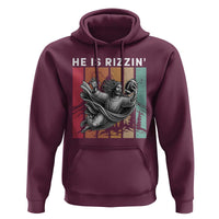 He Is Rizzin Hoodie Funny Christian Football Lover Gift - Wonder Print Shop