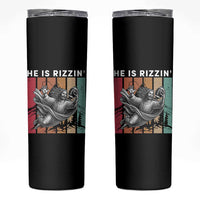 He Is Rizzin Skinny Tumbler Funny Christian Football Lover Gift - Wonder Print Shop
