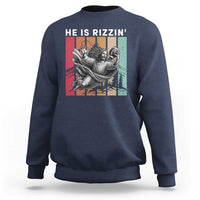 He Is Rizzin Sweatshirt Funny Christian Football Lover Gift - Wonder Print Shop